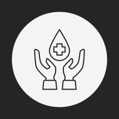 Donation line icon N95