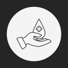 Donation line icon N115