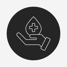 Donation line icon N133