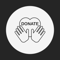 Donation line icon N143