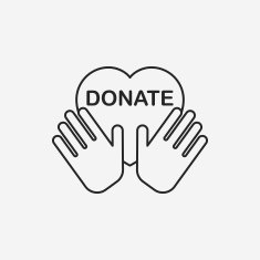 Donation line icon N144