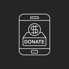 Donation line icon N146