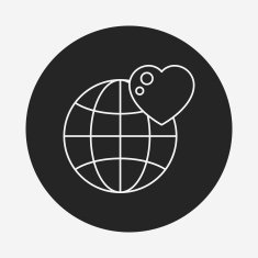 Donation line icon N157
