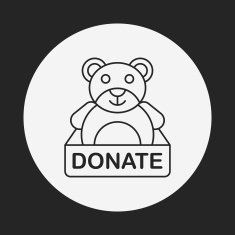 Donation line icon N167