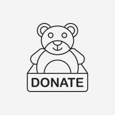 Donation line icon N168