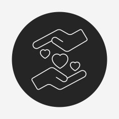 Donation line icon N169