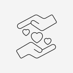 Donation line icon N172