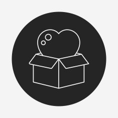 Donation line icon N173