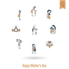 Happy Mothers Day Icons N257