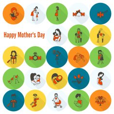 Happy Mothers Day Icons N259