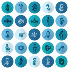 Happy Mothers Day Icons N265