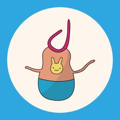 Baby bib theme elements N14