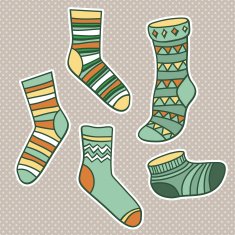 Vector set with socks N2