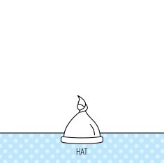 Baby hat icon Newborn cap sign N7