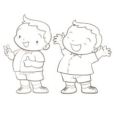 cute cartoon boy character N2