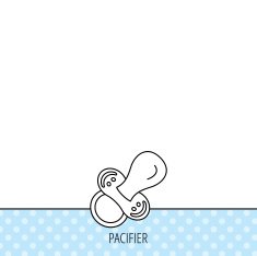 Pacifier icon Nipple or dummy sign N16