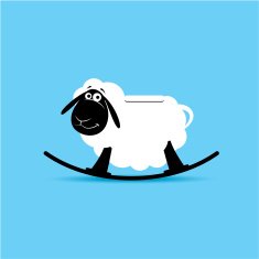 Children`s rocking toy Sheep