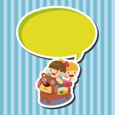 Kindergarten children theme elements N8