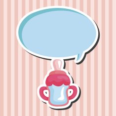 Feeding bottle theme elements N17