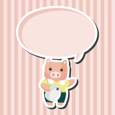 animal worker cartoon theme elements N19