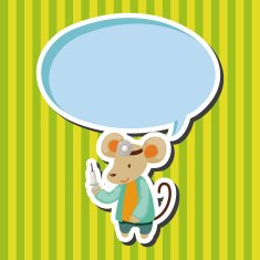 animal mouse doctor cartoon theme elements N3