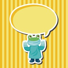 animal frog doctor cartoon theme elements N3