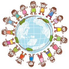 Children of peaceful Earth