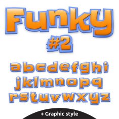Vector cute alphabet for children in cartoon style Lowercase