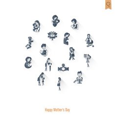 Happy Mothers Day Icons N276