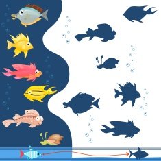 Find the shadow of marine inhabitants