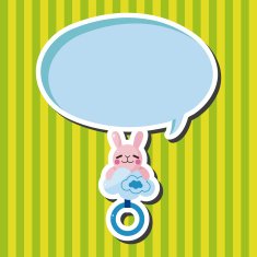Baby rattle theme elements N25