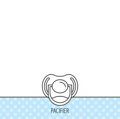 Pacifier icon Nipple or dummy sign N17