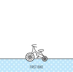 Bike icon Kids run-bike sign N9