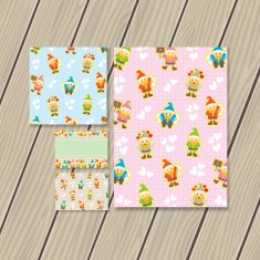 Cute gnome stationery