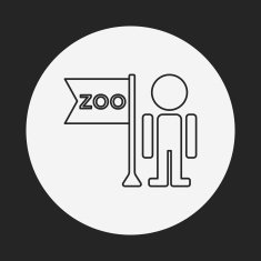 zookeeper line icon N8