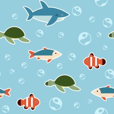 Seamless fish pattern N2