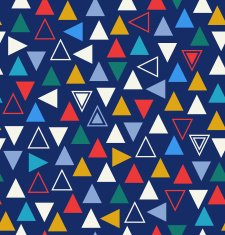 Geometric colorful seamless pattern with triangles