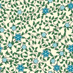 Vintage seamless pattern of weaving flowers