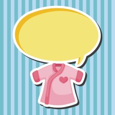 Baby clothes theme elements N29