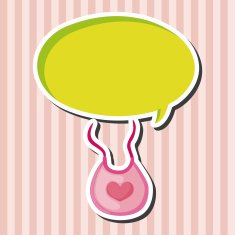 Baby bib theme elements N19