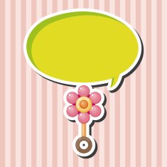 Baby rattle theme elements N26