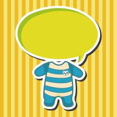 Baby clothes theme elements N33