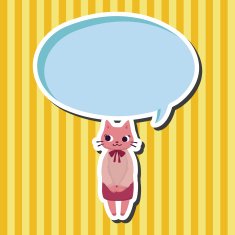 animal cat worker cartoon theme elements N9