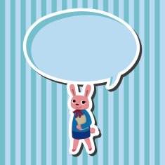 animal rabbit worker cartoon theme elements N7