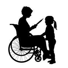 Vector silhouette of a woman N9