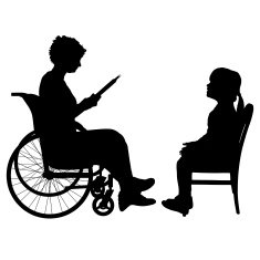 Vector silhouette of a woman N10