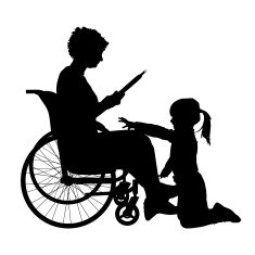 Vector silhouette of a woman N12