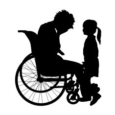 Vector silhouette of a woman N24