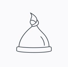 Baby hat icon Newborn cap sign N10