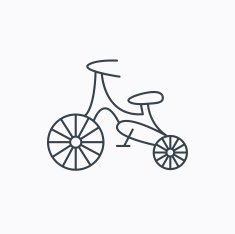 Bike icon Kids run-bike sign N10
